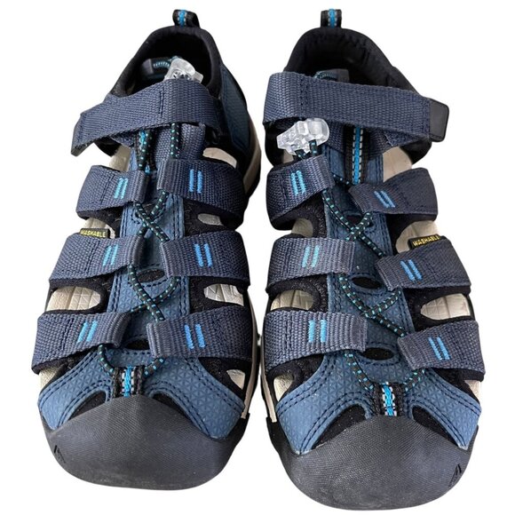 Keen Kids Seacamp II CNX Sandals Size 1 US/13 UK Navy Blue Washable Hiking Water - Picture 1 of 11